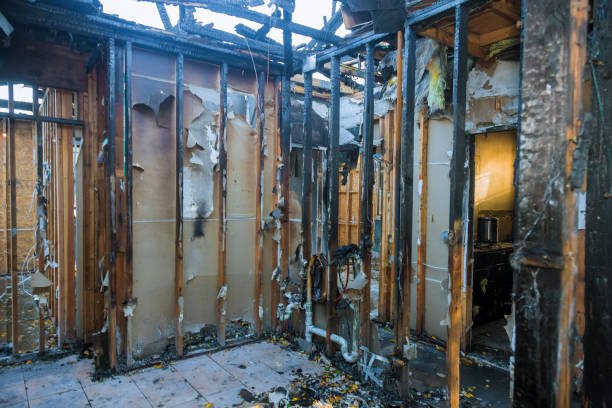 Professional Fire Damage Assessment technician working in Hallettsville, TX